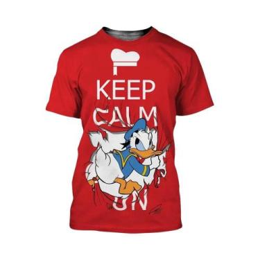 Imagem de Camiseta Gráfica 3D Do Pato Donald Para Homens E Mulheres Verão 2025 M