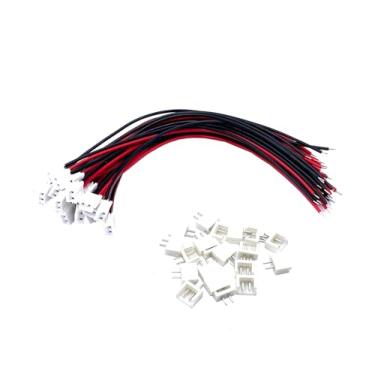 Imagem de THAODE 20 pares 24 AWG 150 mm JST EH 2,5 mm 2 pinos conector macho plugue fio com conector fêmea EH 2,5 mm 2 pinos conector fêmea para uso em aparelhos elétricos e automóveis RC LED Strip