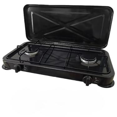 Imagem de Fogão Preto com 2 Bocas