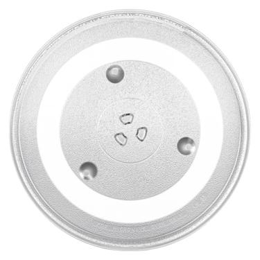 Imagem de Substituição de placa de microondas de 31,5 cm - placa giratória de vidro para microondas para GE, Panasonic, etc. Placa de microondas de 31,5 cm, peças de substituição da bandeja de substituição para lava-louças