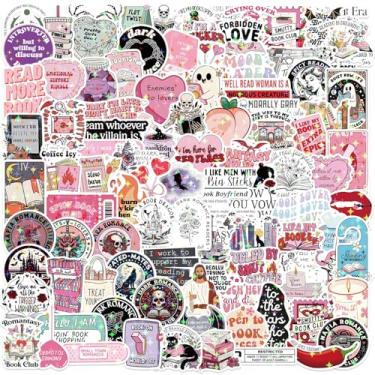Imagem de Forypretty 100 peças adesivos Bookish, leitura e marcador de livro, decalque de vinil resistente à água para laptop, garrafa de água, Kindle/E-Reader, diário, planejador, presentes para amantes de