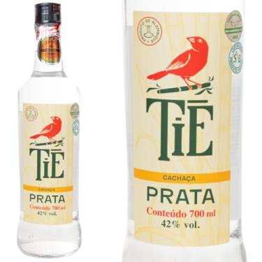 Imagem de Cachaça Tiê Prata 700ml | Alambique Certificado e Premiado | 42% Vol | Sem Glúten | Produto Vegano KIT 04 unds