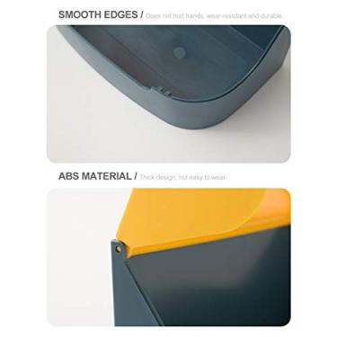 Imagem de Dispenser de Papel Toalha para Parede com Suporte Celular Higiênico Sem Núcleo Interruptor Magnético Sacos Lixo Espaço Armazenamento Grande Saída Inst