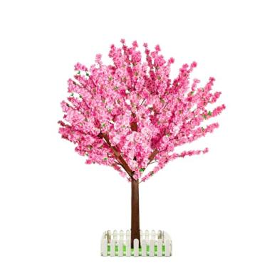 Imagem de Árvore de cerejeira artificial – Peça central de cerejeira falsa feita à mão para festa de casamento, Natal, jardim, interior e exterior