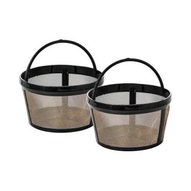 Imagem de Filtro De Café Reutilizável De Aço Inoxidável Para 4 Xícaras, Estilo C