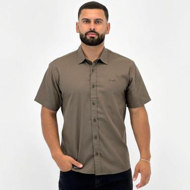 Imagem de Camisa Gangster Texturizada Manga Curta Masculina-Masculino
