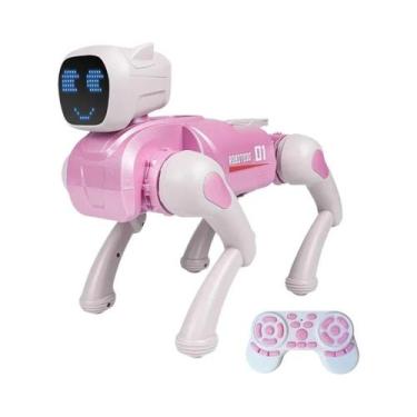 Imagem de Cachorro Robô RC Inteligente 24G Com Diálogo Por Voz, Expressões Fofas