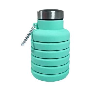 Imagem de Garrafa De Água De Silicone Dobrável Reutilizável Livre De BPA Copo Po