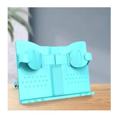 Imagem de Suporte ajustável para livros, suporte de prateleira para laptop, celular, partituras musicais, blocos de desenho, suporte de leitura fixo para aprendizagem, simples (D 30 x 21 cm)