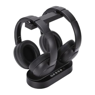 Imagem de GOWENIC Fones de Ouvido Duplos Sem Fio para TV, Experiência de Visualização Envolvente, Múltiplas Opções de Conexão, Baixa Latência, Com Bateria de Longa Duração, para Idosos