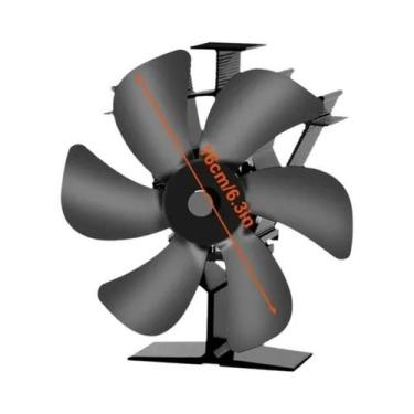 Imagem de Ventilador De Fogão Movido a Calor Com 5 Lâminas, Distribuição De Calo