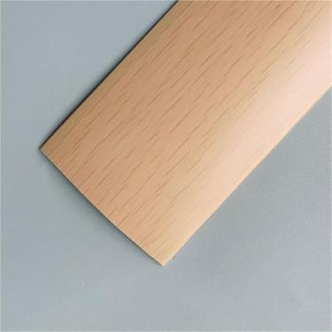 Imagem de Tiras de cobertura de piso autoadesivas de 1 m, tira de transição de piso, barras de limite, tiras de união de piso de perfil de transição, tira divisória de porta (grão de madeira de bordo, 40 mm