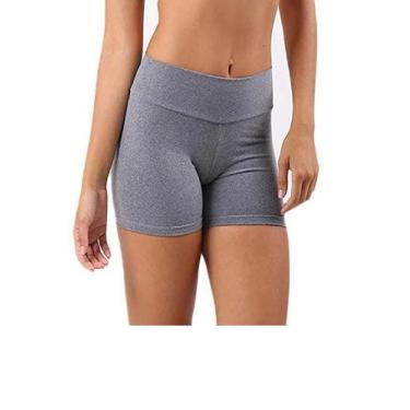 Imagem de Short Básico Suplex Cintura Alta Femenina - Wolfox, Cinza