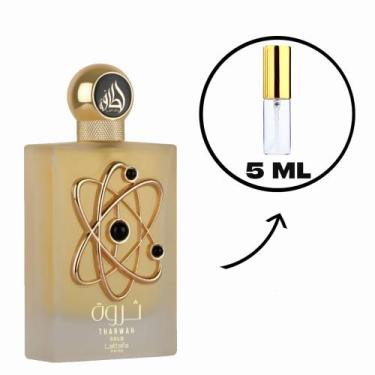 Imagem de Perfume Feminino Árabe Tharwah Gold Lattafa EDP Original 2ml 5ml, 5ml 