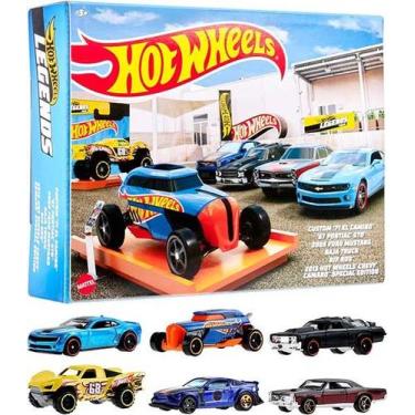 Imagem de Pack com 6 pçs Miniaturas Legends Theme Hot Wheels 1/64