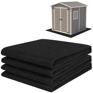 Imagem de COZYDIG Tapete de piso de galpão de armazenamento externo de 1,4 x 1,8 m, impermeável, lavável, almofada de piso de jardim com suporte antiderrapante para poeira, óleo, proteção, galpão de