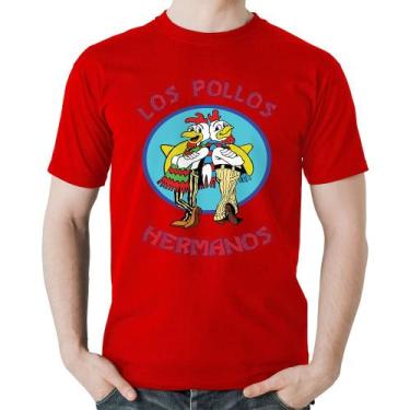 Imagem de Camiseta Algodão Los Pollos Hermanos - Foca na Moda, Vermelho, P