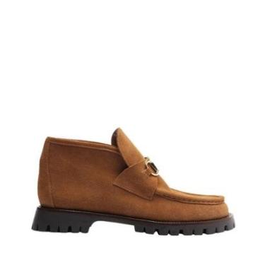 Imagem de Mocassim Camurça Tratorado Bridão Siena Lançamento Arezzo Cor:;Tamanho:36-Feminino