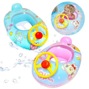 Imagem de Boia Inflável Infantil Bote Bebe Volante Piscina Buzina - Summer Verão