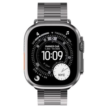 Imagem de Ultra Supply Co. Pulseira Ultra 2 Milanese Link compatível com Apple Watch Ultra 2, 1 de titânio - Pulseira de metal de 49 mm