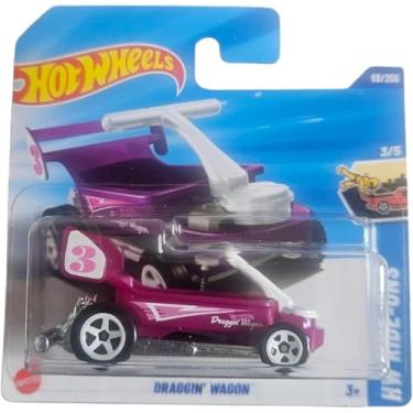 Imagem de Hot Wheels - Draggin´ Wagon - HW Ride-Ons 3/5 - JHV10 - Short Card - Pink - Mattel 2025-1:64