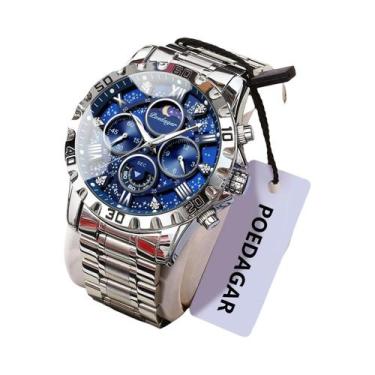 Imagem de Relógio Masculino De Luxo À Prova d'Água Com Luz, Cronógrafo De Quartz