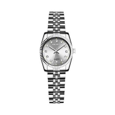 Imagem de Relógio De Quartzo Com Diamantes Dourados Para Mulheres, Conjunto De M