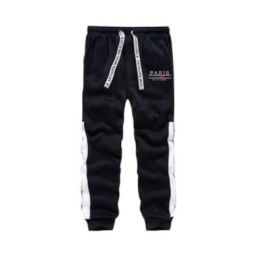 Imagem de Conjunto De Moletom Masculino Para Outono E Inverno, Casual, Com Estam