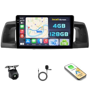 Imagem de [4 + 128 G] Android 15 estéreo automotivo para Toyota Corolla EX 2005-2012, Hikity 23 cm, tela sensível ao toque, rádio sem fio, Carplay, Android, automóvel, 5G, WiFi, Bluetooth 5.0, conexão espelhada