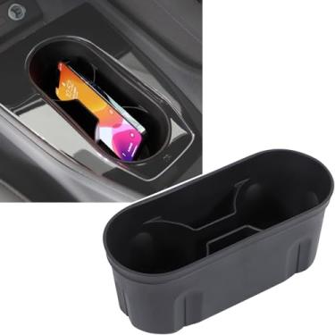 Imagem de Aunginsy Protetor de copo de console central compatível com Audi Q4 e-Tron 2023-2025, caixa organizadora de porta-copos de controle central de carro, caixa de armazenamento, acessórios para