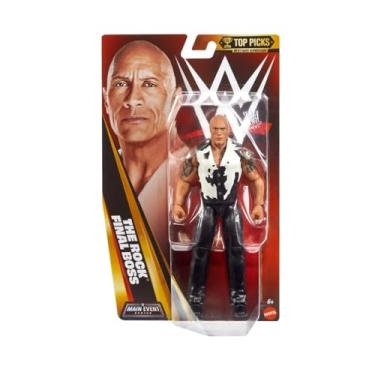 Imagem de WWE Boneco de luta livre The Final Boss The Rock Dwayne Johnson Mattel Main Event Series 2025