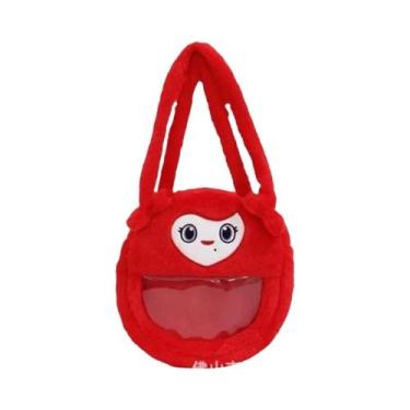 Imagem de Bolsa De Ombro De Pelúcia KPOP TWICE, Bolsa De Mão De Inverno Para Mul