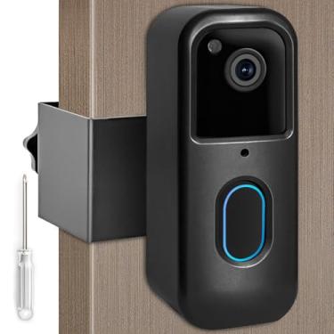 Imagem de QINGLER Suporte de campainha Blink atualizado, suporte de campainha antifurto sem perfuração para câmera Blink (2ª geração), adequado para apartamentos, aluguel de porta e escritório