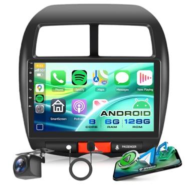 Imagem de Estéreo automotivo 8Core 6G+ 128G para Mitsubishi Outlander Sport Radio 2011-2017, para Mitsubishi ASX 2013-2015, para RVR 2011-2017, Rimoody Android Car Radio Carplay, Android Auto 25.4 cm, tela