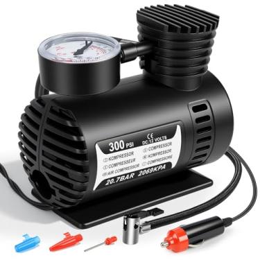 Imagem de Compressor de Ar Portatil, 12v, 300PSI, Potencia 50w, Mini Compressor de Ar Portatil, Compressor Ar Portátil