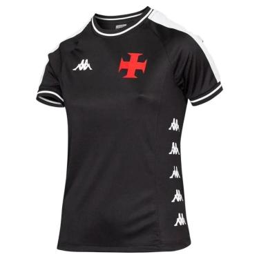 Imagem de Camiseta Vasco Supporter Block Feminina - Preta-Unissex