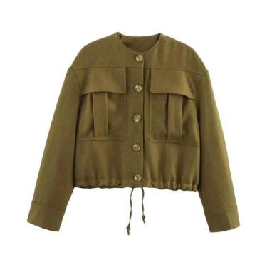 Imagem de Conjunto De Calças De Moda Feminina Para O Outono, Jaqueta Curta De Ma