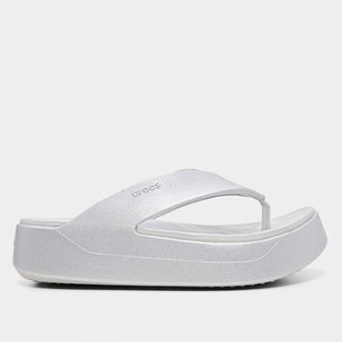 Imagem de Sandália Crocs Metallic Plataform Flip Feminina-Feminino