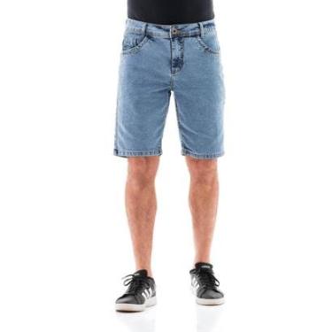 Imagem de Bermuda Jeans Masculina Arauto Slim Bordado-Masculino