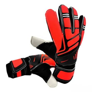 Imagem de Luvas de Goleiro para Adultos - Futebol Látex Slip Homens e Mulheres com Espuma Espessa Proteção Amortecimento Controle Aderência em Todos os Tempos Treinamento Cinto Pulso Longo Suporte 360