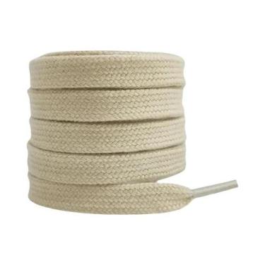 Imagem de Cadarços De Algodão Planos Unissex Para Tênis De Cano Alto AF1 AJ1, Ca