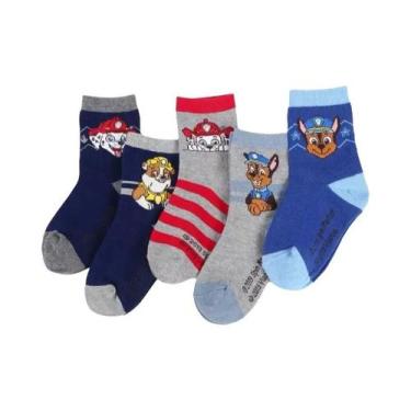 Imagem de Meias De Algodão Infantis Paw Patrol 10 Peças 5 Pares Chase Marshall R