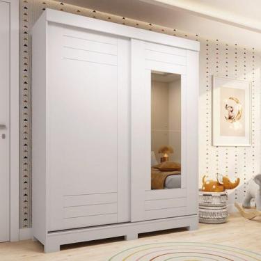 Imagem de Guarda-roupa Infantil 2 Portas de Correr e Espelho 140cm X 188cm 100% 