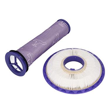 Imagem de Pós filtro pré conjunto de filtro alta eficiência redução poeira substituição para dc41 dc65 dc66 aspirador material abs 173g 2 pacote