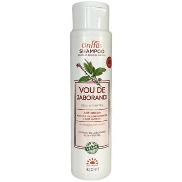 Imagem de Shampoo Antiqueda Vegano Vou De Jaborandi Griffus 420ml