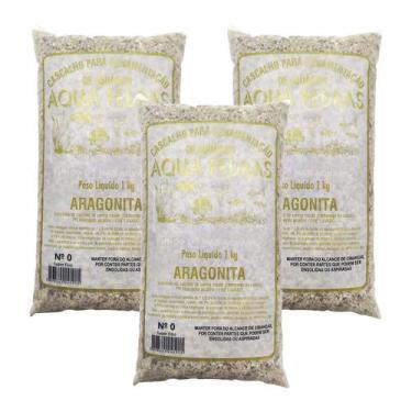 Imagem de Substrato Aragonita para Aquários e Jardins N0 - 3kg - Aqua Pedras