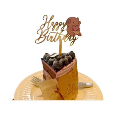 Imagem de Topo De Bolo De Acrílico Capivara Para Aniversário Infantil E Chá De B