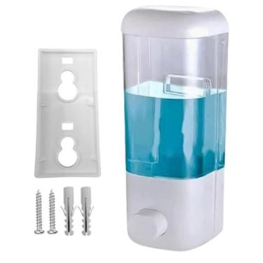 Imagem de Dispenser De Parede Álcool Gel Detergente Sabonete Líquido 500ml - Maj