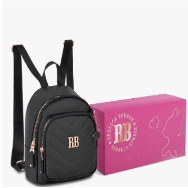 Imagem de Kit Mini Mochila Rebecca Bonbon RB24684 Com Case Porta Fone Chaveiro P