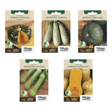 Imagem de Kit 5 Semente Abóboras Minha Horta Para Muda Alta Germinação - Topseed